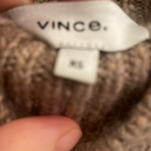 Vince Oatmeal Cashmere Turtleneck Sweater Size XS - Picture 5 of 5